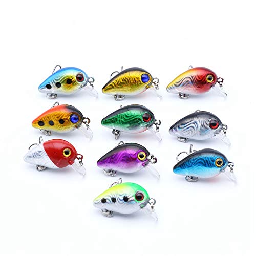 Amazon | Nnxakjss 10個2.6CM / 1.6G 釣りルアーセット-釣りルアー