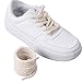 Apausvcm Thick Rope Round Shoelaces, Chunky Twisted Shoe Laces Solid Color Nylon Shoe Laces for Men Women Sneakers (Beige)