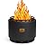 Smokeless Firepit - 18 Inch - Cast Iron - Wood Burning Fire Pits for Outside, Removable Ash Rake, Fire Poker & Fire Pit Cover - Smokeless Firepit - Wood Fire Pits for Outside, Bonfire, BBQ