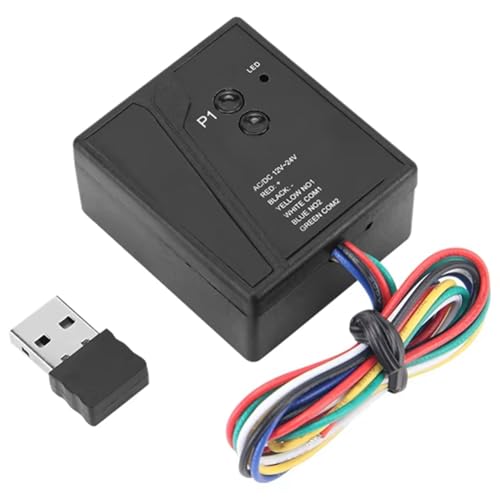 Agwuoetr Smart 2.4GHz Bluetooth Gate Opener - Universal Wireless Remote Kit with USB-C Receiver for Garage/Industrial Doors