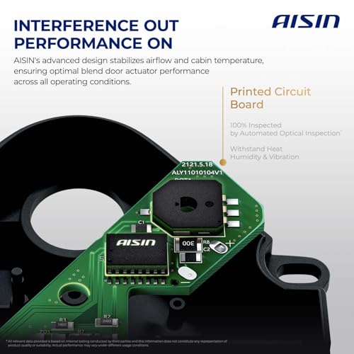 AISIN BDAT-00267 Main HVAC Heater Blend Door Actuator - Compatible with Toyota 4Runner 1998-2002, Tacoma 2001-2004 - Temperature Air Inlet Recirculation Control Actuator