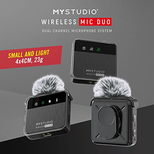 Easypix MyStudio Wireless Mic Duo microphone cravate sans fil double