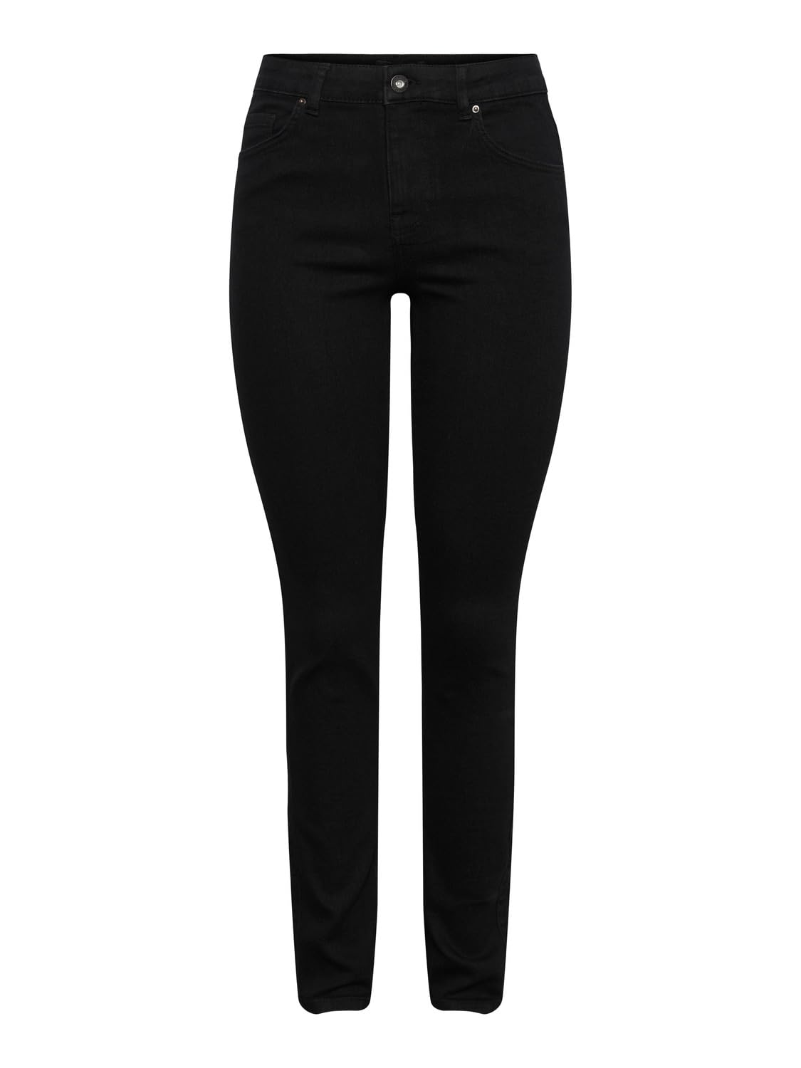 PIECES PCNUNNA MW Slim BLC06 NOOS BC Jeans, Black Denim