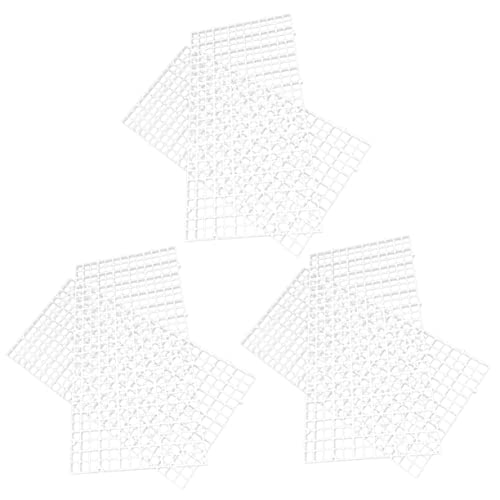 Milisten 6個 水槽プレート 魚 水族館 小さな水槽 水槽の仕切り 水槽の装飾 水槽仕切りフィルター 戦車 水槽仕切りトレイ 水槽分離器 水槽キット 格子板 水槽分離パネル 白い