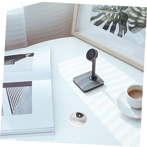 OSALADI 4pcs organizador de cables bajo escritorio de aleación de zinc con tapa para agujero miniatura 6