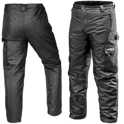 Warme Herren Winter Arbeitshose Mit Fleece-Futter, Knietaschen Und Strapazierfähigem Cargo-Design
