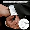 Eowppue 3 Pcs Men's Custom C Initial French Cufflinks & Shirt Collar Stays Set - Stainless Steel Engraved Lettering - Accessory for Formal Wedding Business #3