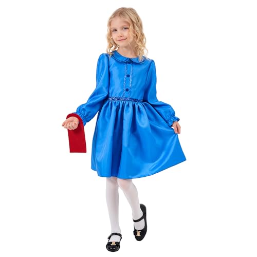 CosExpress Matilda Costume for Girls, World Book Day Costumes for Girls, Matilda Fancy Dress Matilda Costume Kids for School Book Week