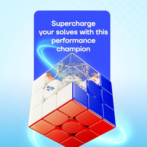 Image of Cubelelo Drift 3M Plus v2 3x3 (Magnetic) Cube | New Upgraded Version Based on MoYu RS3M v5 | Dual-Adjustment System | Premium Speedcube for Kids Boys Girls Ages 4+ Year Old & Adults