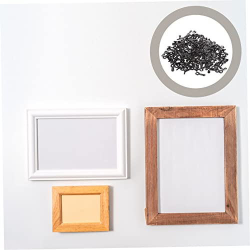 Image of 160pcs Picture Frame Turn Buttons Screws Easy to Install Photo Frame Backing Clips for Hanging Pictures Art and Collages and Lightweight Hardware