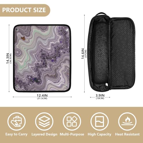 Bolsa de viaje para herramientas de cabello con tapete resistente al calor miniatura 4