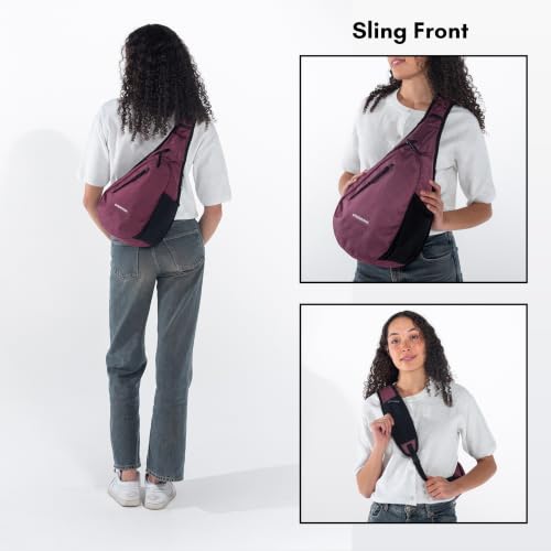 Image of Sherpani Esprit, Anti Theft Sling Bag, Crossbody Backpack (Smoky Orchid)