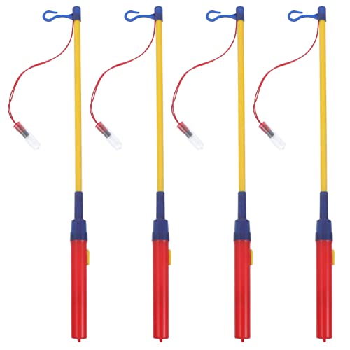 Totority Electronic Stick Bulbs with Holder 4pcs 39CM Rods Sticks with LED Lights Bulbs for DIY Craft Handhled Decorative Sticks