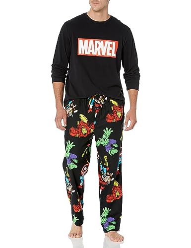 Image of Amazon Essentials Disney | Marvel | Star Wars Men's Flannel Pajama Sleep Sets