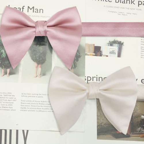 Image of Alizeal Velvet Pre-tied Adjustable Bow Tie for Men Oversize Formal Solid Tuxedo Bowtie