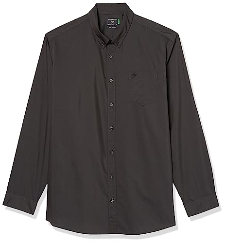 Dockers Men's Classic Fit Long Sleeve Signature Comfort Flex Shirt (Standard and Big & Tall), Steelhead, XX-Large by DOCKERS - Used condition - US$31.88