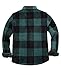 ZENTHACE Men's Sherpa Fleece Lined Flannel Shirt for Men Warm Brushed Plaid Shirt Jacket(All Sherpa Fleece Lined) Green XXL