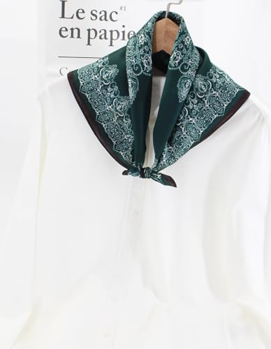 Image of ANDANTINO 100% Mulberry Silk Scarf -21 inch Square Neckerchief with Gift Packed
