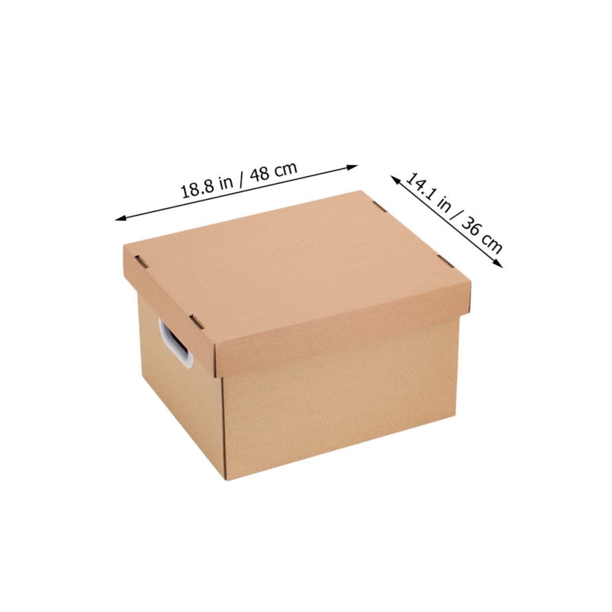 DOITOOL Papierablagebox aus Khaki Papier mit Deckel Tragbare Aktentasche und Akteneinsicht für Büro und Schule Stilvoller Aktenorganizer für Zuhause Dokumentenaufbewahrungskoffer