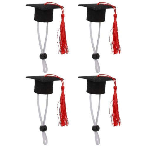 Gorrito de Graduación para Mascotas Mini 4 piezas