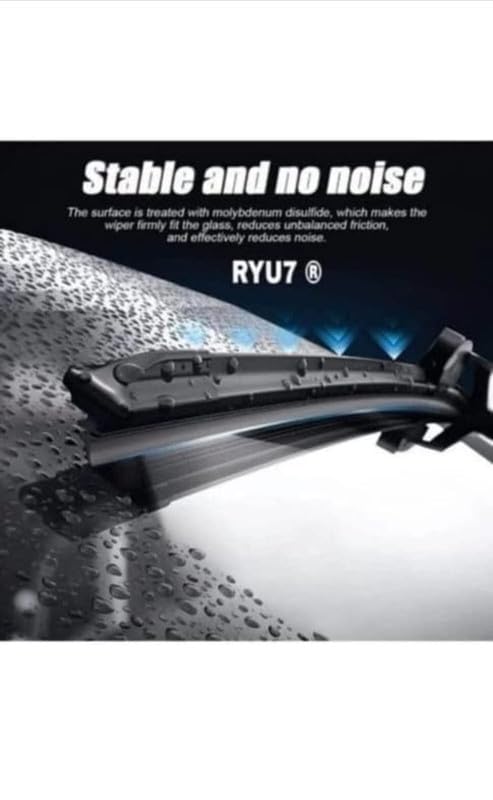 Image of RYU7 Hybrid Wiper Blades Compatible with Land Rover Discovery Sport allroad 2016 onwards(Pack of 2)