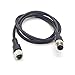 M12 5Pins Male to Female Connector Cable, A Code Straight Molding Cable Male to Female Aviation Sensor Electrical PVC Cable 125V 4A AC/DC Industrial Molded Cable 1M AWG22（1Meter）