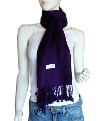 SCARF_TRADINGINC® Large Soft 100% Twill Pashmina Scarf Shawl Wrap2