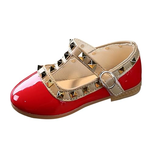 Girls Mary Jane Flat Shoes Non Slip Comfortable Soft Sole Princess Toddler Party Wedding Dress Shoes