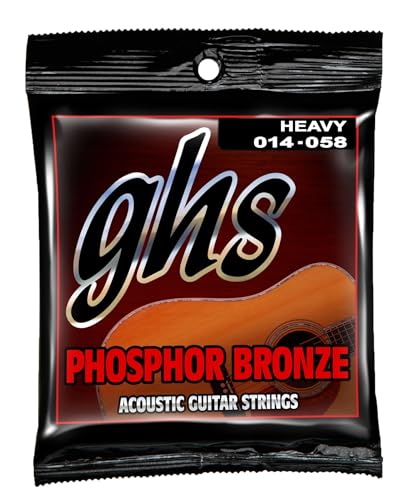 GHS Strings – Phosphor Bronze Acoustic Guitar Strings...