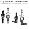 X AUTOHAUX 2 Set 5/16" 7.89mm SAE to 5/16" 8mm Fuel Line Hose Release Connector #3