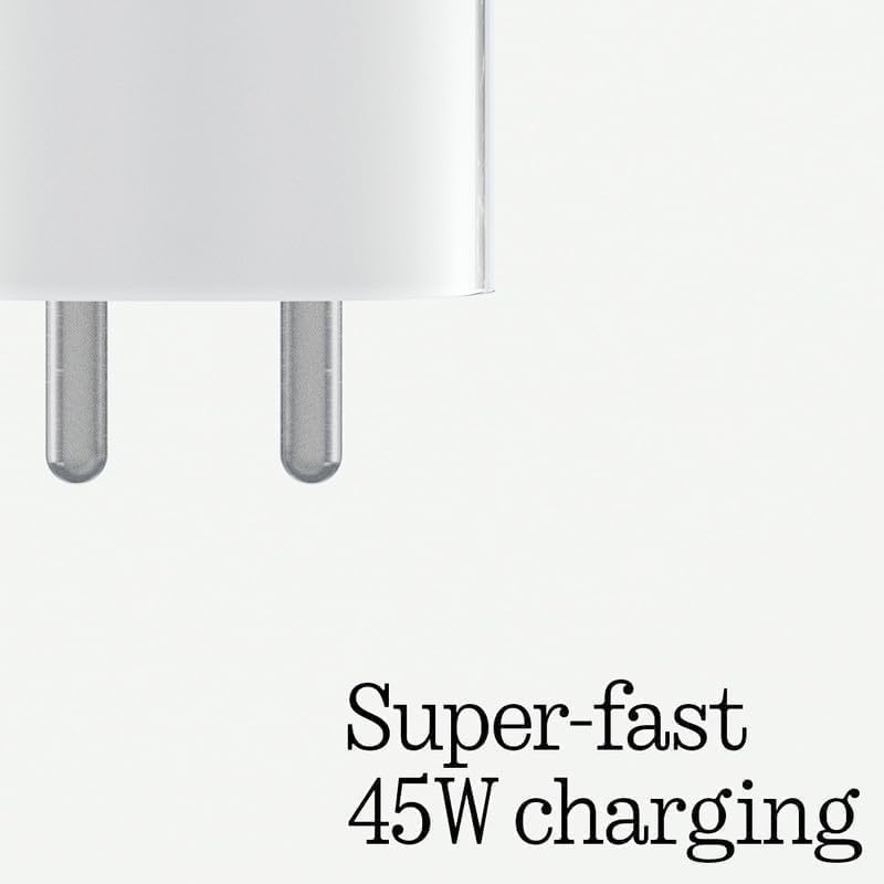 Image of Original 45W Type-C Fast Charger Adapter Compatible with Nothing Phone (1), (2), (2a), Phone (3a), Phone (3a) Pro & CMF Models
