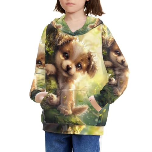 Boys Girls Animal Pullover Hoodies Travel School Long Sleeve Casual Hooded Sweatshirt3