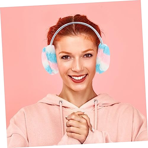 BESPORTBLE Color Earmuffs Protector Cute Fluffy Winter Soft Warmth Fleece Covers Warming Warmer Furry Ear Muff Cold 5