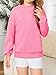 Haloumoning Girls Crewneck Sweatshirts Kids Casual Long Sleeve Loose Tops Fall Comfy Lightweight Pullovers 5-14 Years Pink
