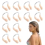 AOGEWON Nose Plugs for Swimming, 12 Pack, Waterproof Soft Rubber Nose Clips for Kids and Adults, Water Sports Pool and Training