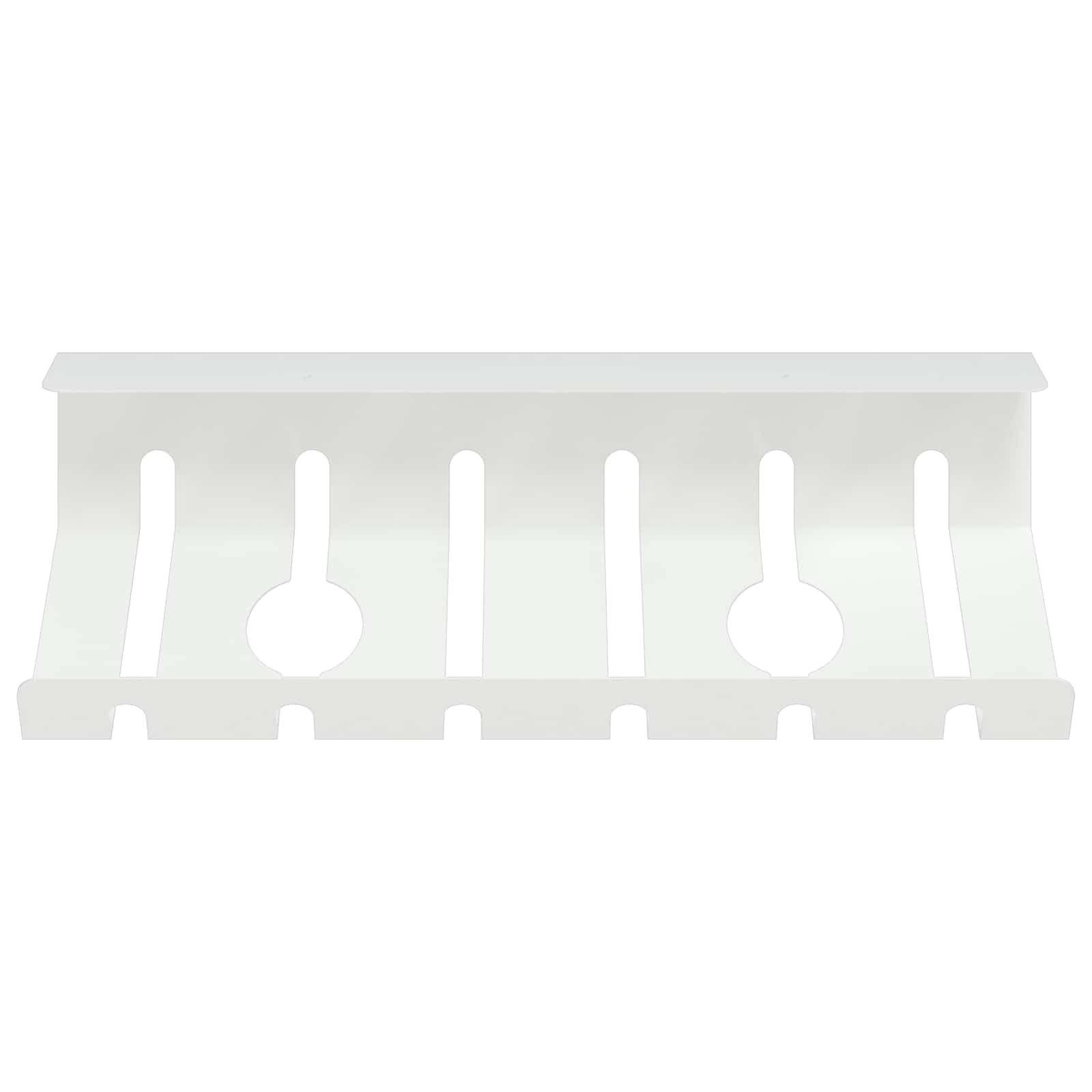 Set di vassoio per la gestione dei cavi, bianco, in acciaio, per organizzazione della scrivania, canalina e scatola per cavi per ufficio, gaming, TV e PC, con clip per cavi e materiale di