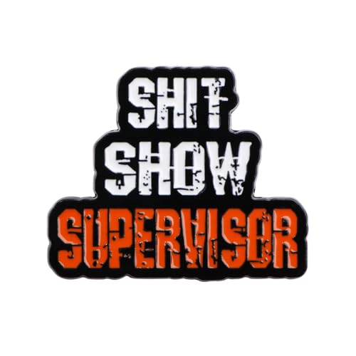 Image of Shit Show Supervisor Enamel Lapel Pin Funny Badge Brooch Accessories Gift For Mom Boss Manager Teacher