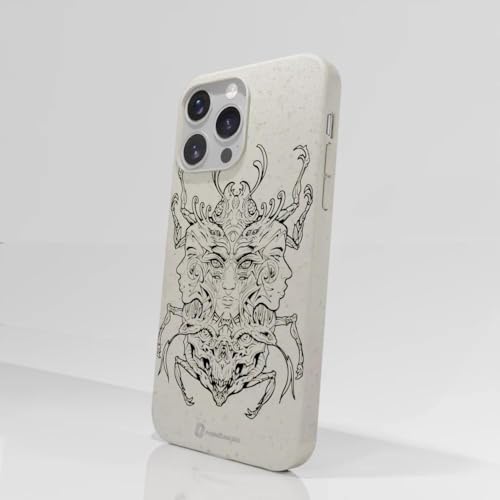 Coque iPhone 14 Pro Max protection rigide ergonomique blanche Pixel