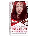 Revlon ColorSilk Tone + Gloss + Care Demi Permanent Hair Color, Dye Kit with Leave-In Scalp and Haircare Serum, 2x Shinier, 4x Stronger, 5RR Medium Red, 4.5 fl oz