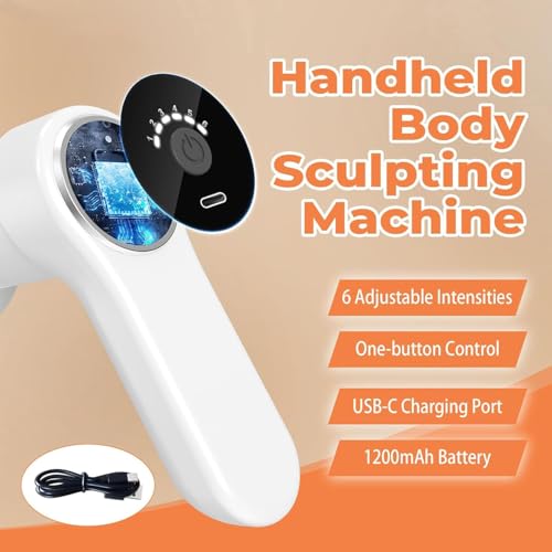 Image of Full Body Wireless Manipol Massager with 6 Versatile Attachments Full-Body Pain Relief & Relaxation For Shoulder, Abs, Hips, Thighs, Calves, Feet, Neck, Hand Massage Simming, Toning & Relaxing (White)