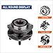 PAROD Pair 513303 Front Wheel Hub & Bearing Assembly Compatible with 2009-2014 Subaru Forester, 2008-2014 Impreza, 2013-2014 WRX, 2013-2014 XV Crosstrek [Thru 01/14/14], w/ABS