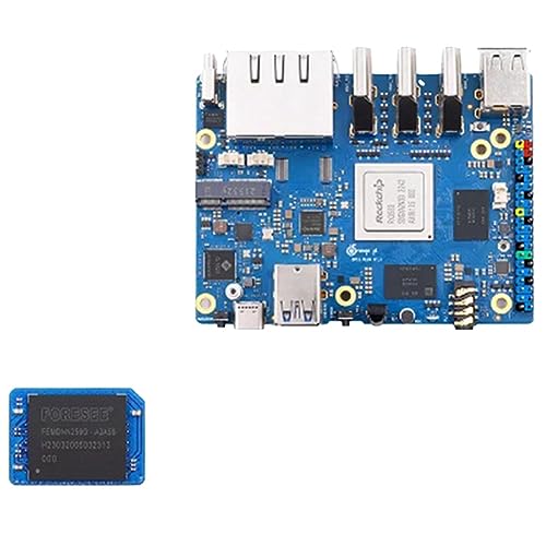 Hanabitx Para 5 Plus 8 GB RAM + 256 GB Módulo Emmc RK3588 Octa-Core 64 Bit Soporta Video 8K 2.5G Soporta WiFi6 Módulo BT Accesorios de repuesto
