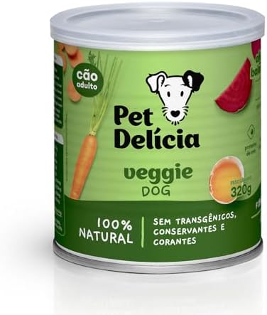 Pet Delícia Veggie Dog 320g, Alimentação Natural para Cães, Com O...