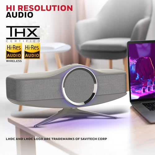 Image of Honeywell Aviator Hi-Fi Speaker, 240W, 1MBPS+ Audio codec, TypeC & Lightning Dongle, Ambient Light, Deep Bass, Bluetooth V5.3-30m, 5 Amplification Channel, 3 Independent Sound Cavities
