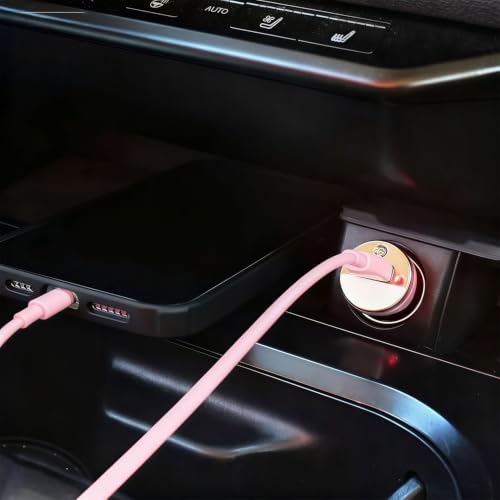 Image of 3.3FT Pink Cute iPhone 17 /16 /15 Car Carplay Cable, USB A to USB C Cord | for iPhone 17 /16 /15 Pro Max,17E /16E /Plus, USB A to USB C Cable for iPad 10th /11 Gen,iPad Pro 12.9,Air 5th /4th Charging Cord