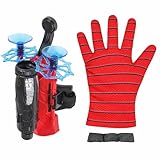 Kit Luva Lançador de 3 Dardos com Ventosa e Cordão Lançador de Teia Infantil Brinquedo Completo Para Diversão das Crianças Brinquedo Infantil