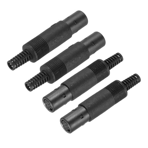 MECCANIXITY 4 Piezas S-Video Socket Hembra 8 Pines miniatura 1