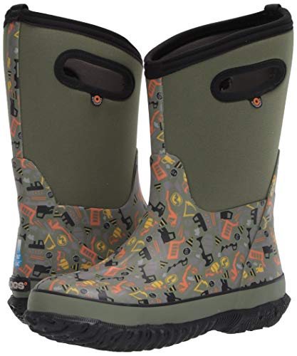 Image of BOGS unisex-child Classic High Waterproof Insulated Rubber Neoprene Rain BootSnow Boot
