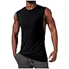 Personalised Tank Top Mens Custom Shirts Sleeveless Customised Tops Printing Shirt with Photo Print Your Own T Shirt Workout Training Vest Top Customisable Round Neck Tank Tops Cotton Black XXL #2