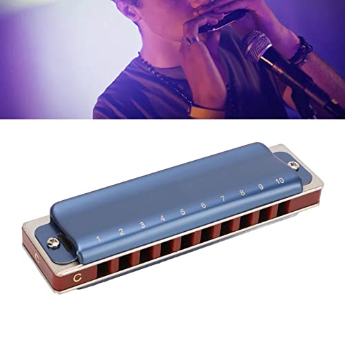Eulbevoli Orgue à Bouche Harmonica, 10 Trous Harmonica étanche métal Ton précis prévention du vieillissement résistance à la Corrosion pour Jouer(Bleu) - Les Beatles, Paul McCartney, John Lennon, RIngo Starr, George Harrison Eulbevoli Orgue à Bouche Harmonica, 10 Trous Harmonica étanche métal Ton précis prévention du vieillissement résistance à la Corrosion pour Jouer(Bleu) – Image 4